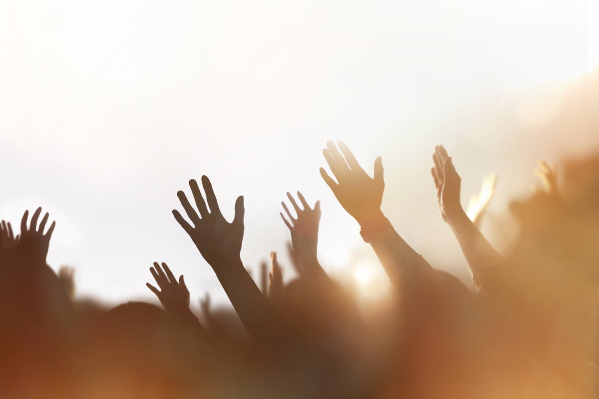 Church gathering worship